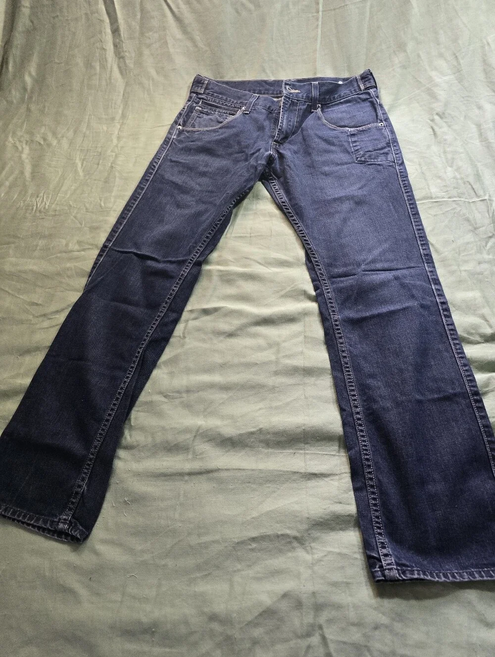 Levis 511 Skinny Two Horse Brand Denim Jeans 9 Pockets Adjustable Size  32 X 30